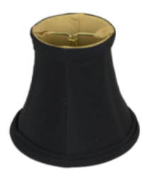 145 Black Shantung Bell Without Piping