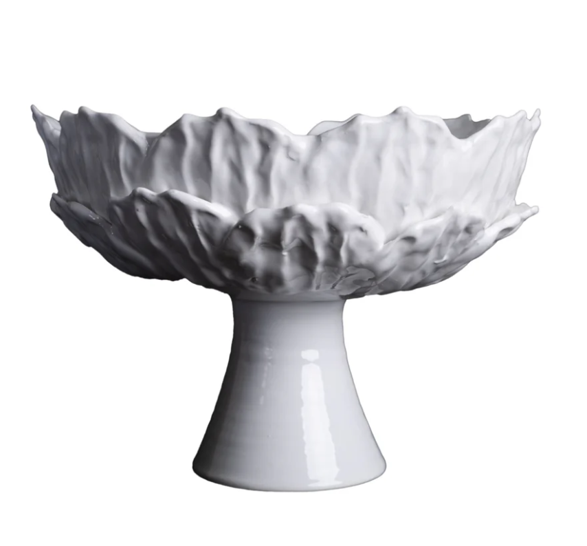 Foliage Footed Compote Bowl