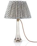 Fermoie Modified Empire Linen Shade in Grey Wicker