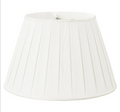 Royal BSO724 White Shantung Box Pleat with Trim Shade