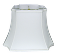 SL54 Snow Shantung Inverted Cut Corner Rectangle Shade