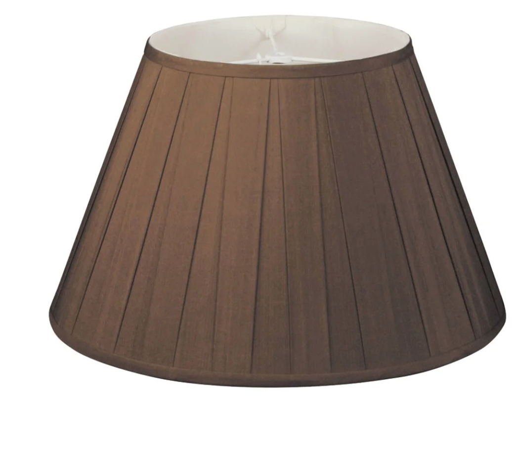 Royal DS87 Chocolate Shantung Wide Pleat Shade