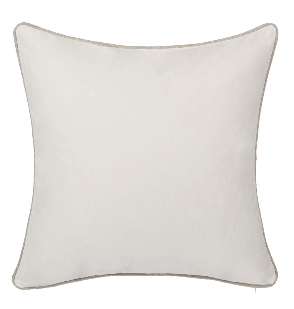 Heirloom Velvet Pillow- Ivory