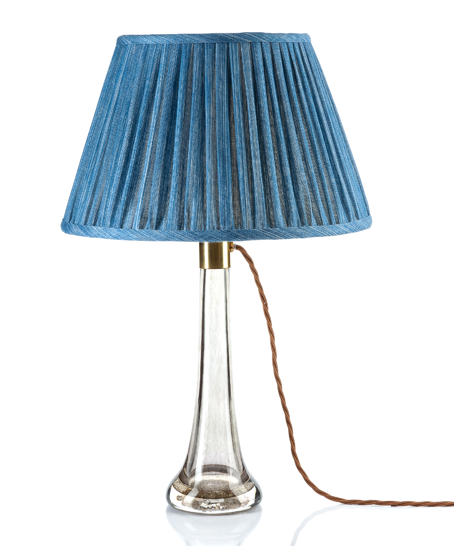 Fermoie Modified Empire Linen Shade in Sacre Blue