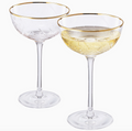 Art Deco Coupe Glass
