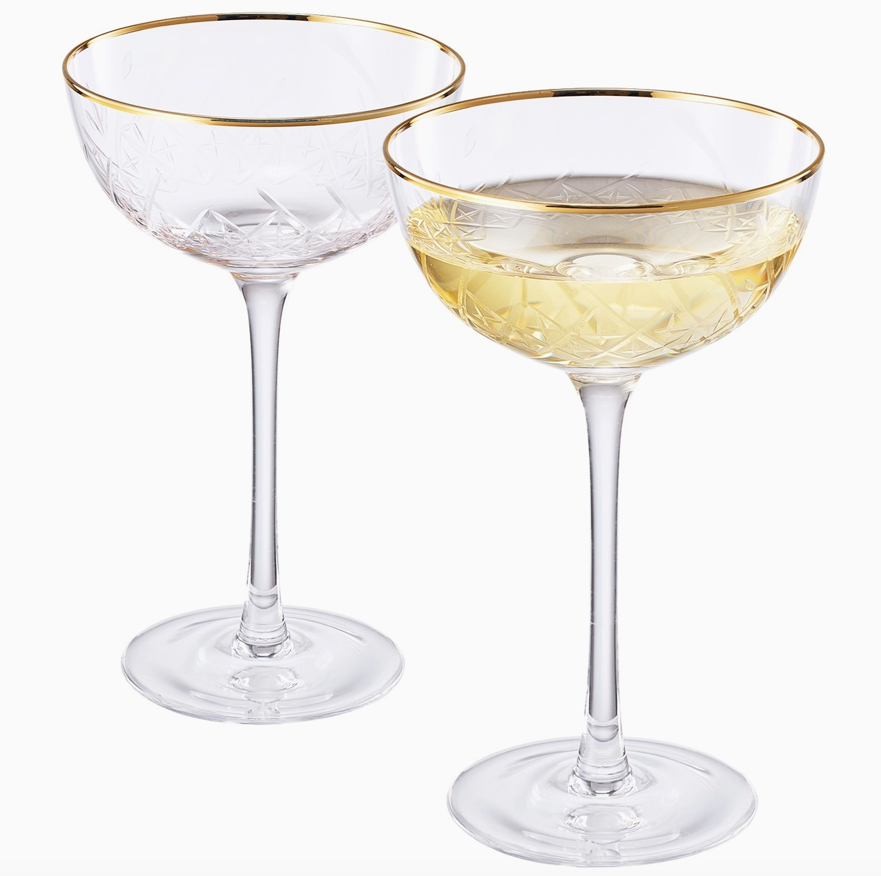 Art Deco Coupe Glass