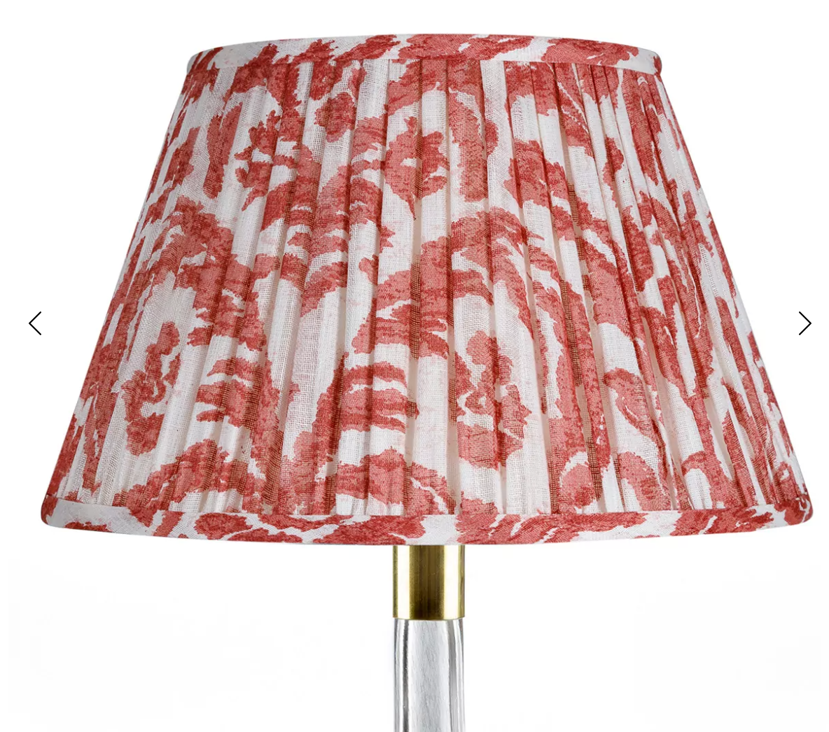Fermoie Modified Empire Linen Shade in Red Marlborough