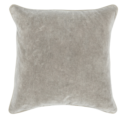 Heirloom Velvet Pillow- Silver