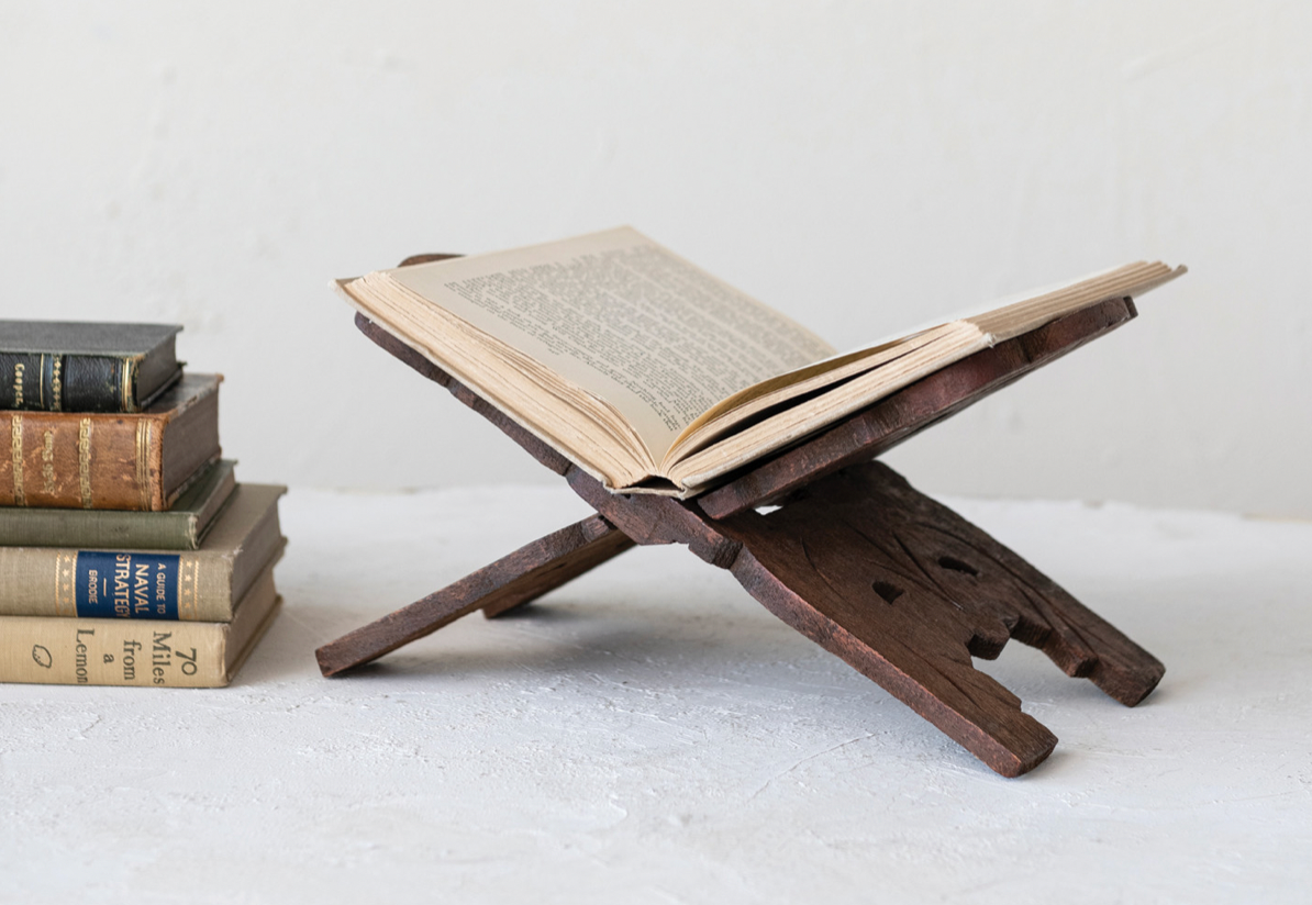 Book Stand- Reclaimed Wood