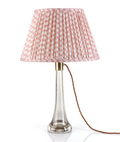 Fermoie Modified Empire Linen Shade in Light Pink Wicker