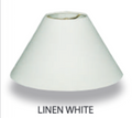 Royal HB607 White Linen Hardback Coolie Empire Shade