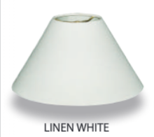 Royal HB607 White Linen Hardback Coolie Empire Shade