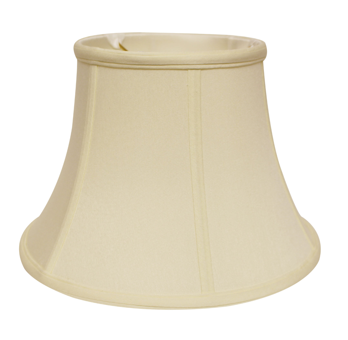 SL25 Natural Linen Shallow Drum Shade