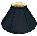 Royal BS706 Black with Gold Lining Shantung Coolie Empire Shade