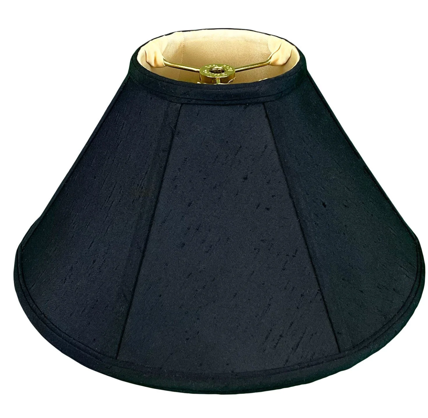 Royal BS706 Black with Gold Lining Shantung Coolie Empire Shade