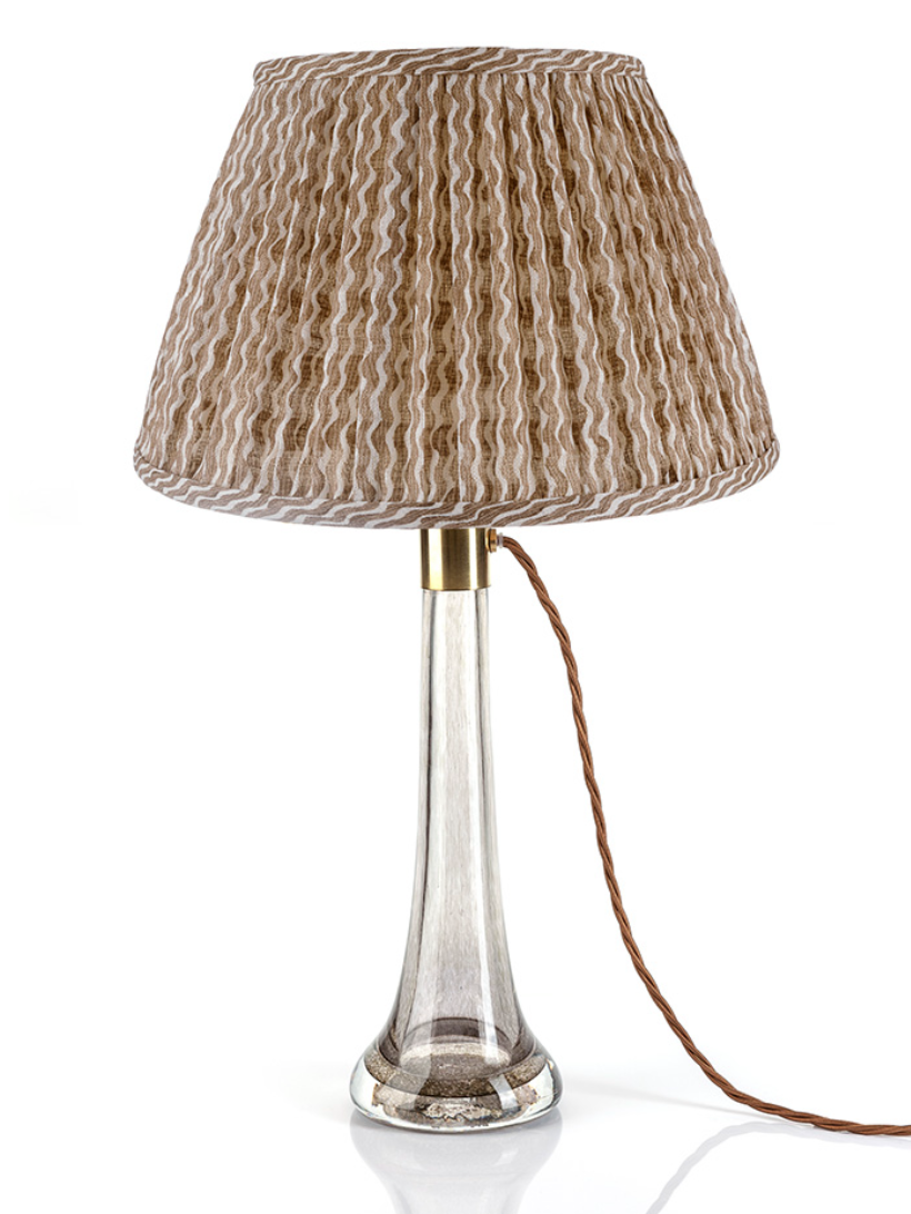 Fermoie Modified Empire Linen Shade in Nut Brown Popple