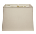SL135 Vanilla Linen Retro Rectangle Shade