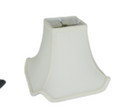 115 Eggshell Shantung Square Pagoda With Piping