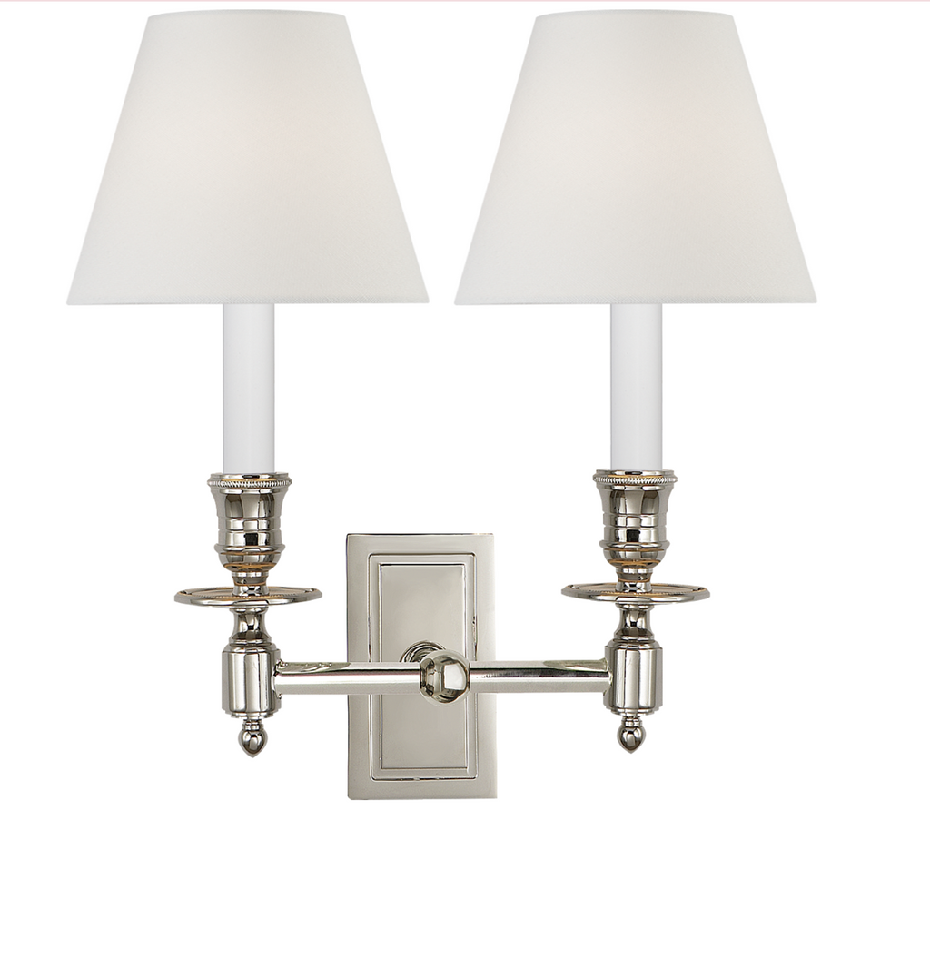 French Double Library Sconce