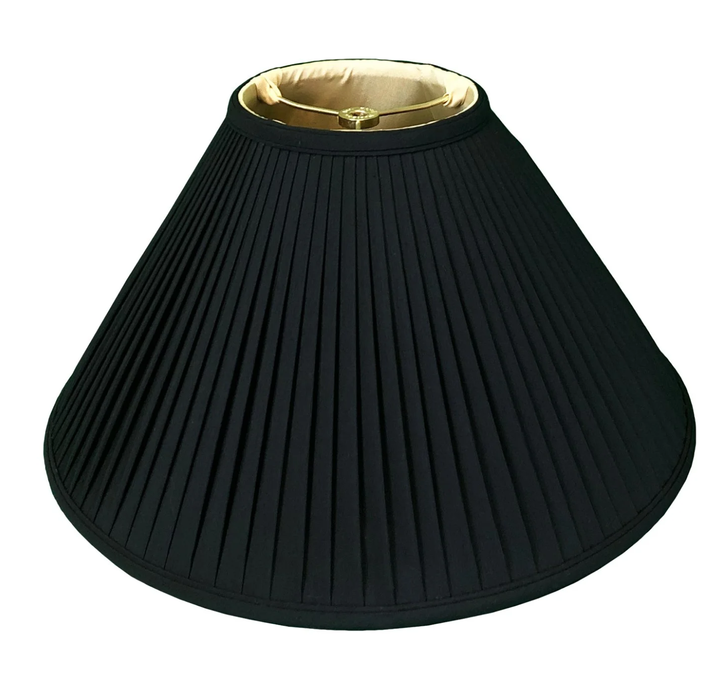 Royal BS727 Black Shantung Coolie Empire Side Pleat Shade