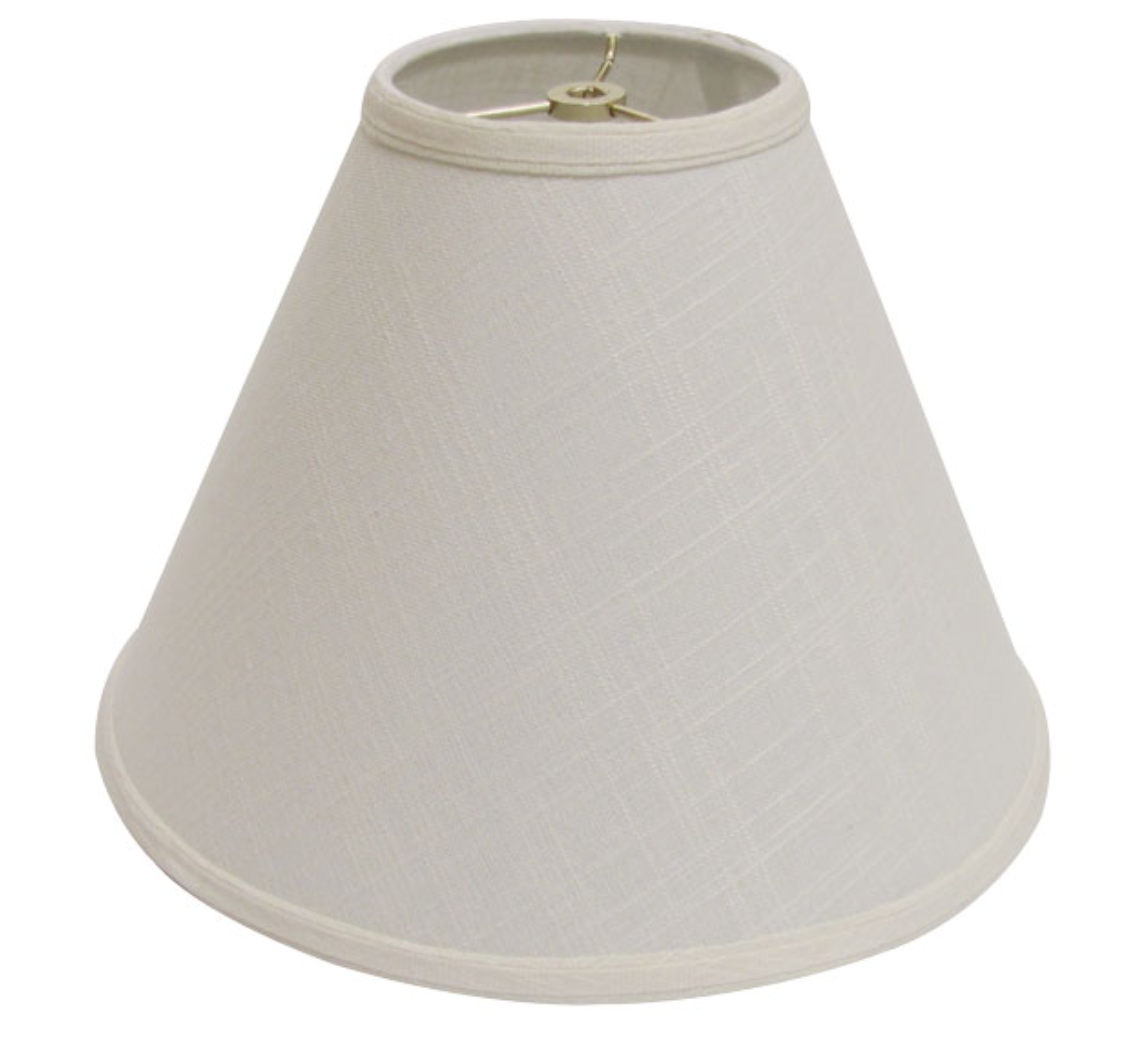 SL32 Off White Linen Deep Cone Hardback Shade