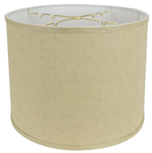 5232 Natural Burlap Regular Hardback Drum with Trim