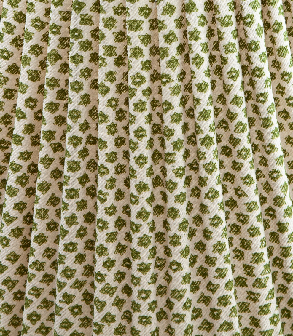 Fermoie Modified Empire Cotton Shade in Green Marden