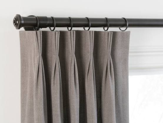 Fabricut Quick Ship Drapery: 3-Finger Pinch Pleat Panel