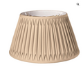 SL25 Vintage Gold Shantung Shallow Drum with Double Smocked Pleat