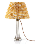 Fermoie Modified Empire Linen Shade in Yellow Wicker