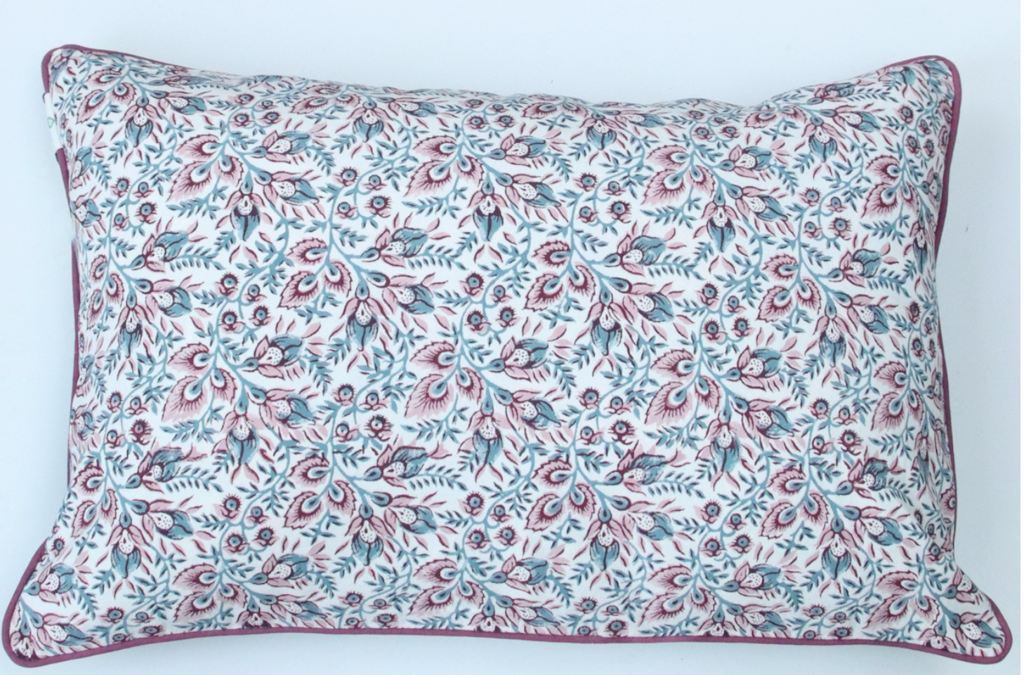 Block Print Lumbar Pillow