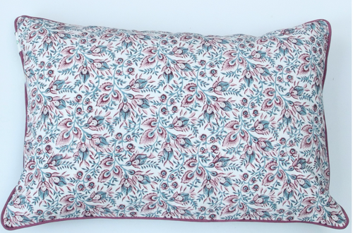 Block Print Lumbar Pillow