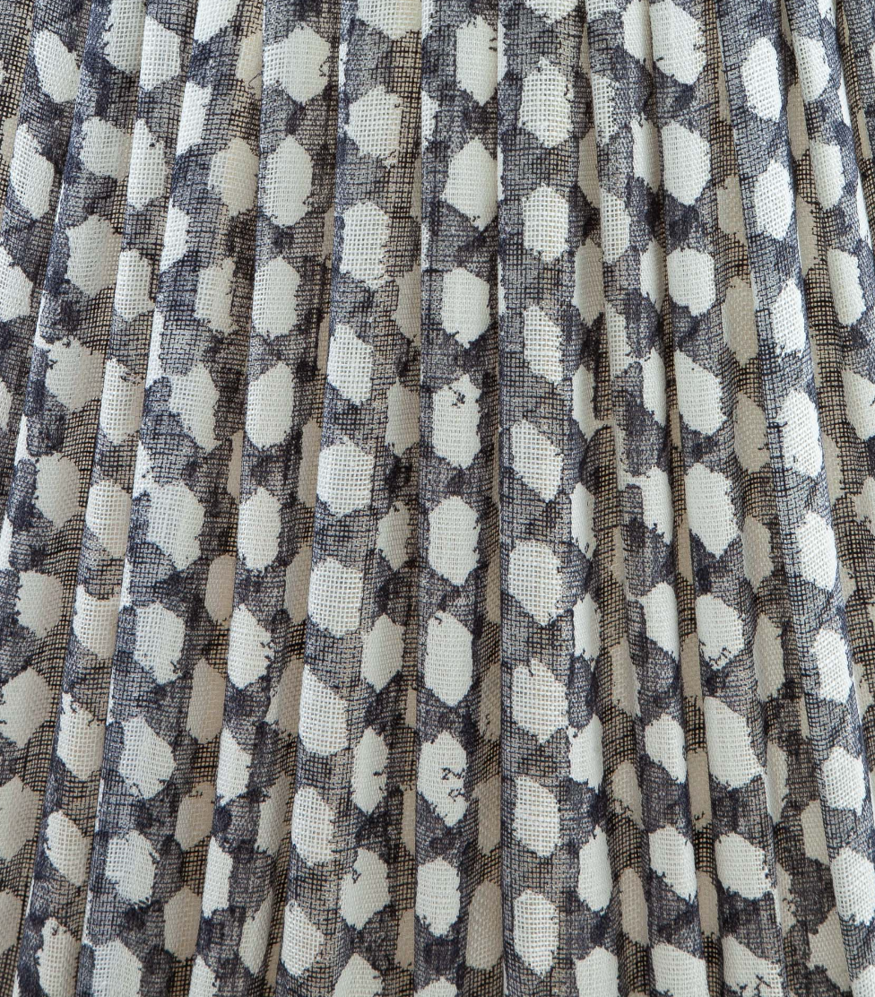 Fermoie Modified Empire Linen Shade in Grey Wicker