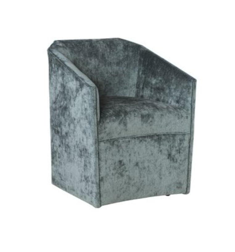 Edina Castered Barrel Back Arm Chair