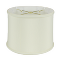 132 Eggshell Shantung Shallow Drum Without Piping