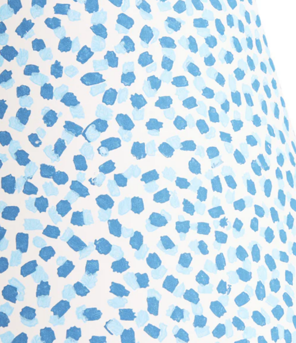Blue & Indigo Polka Dot Paper by GP & J Baker Empire Hardback Shade