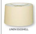 Royal HB610 Eggshell Linen Hardback Shallow Drum Shade