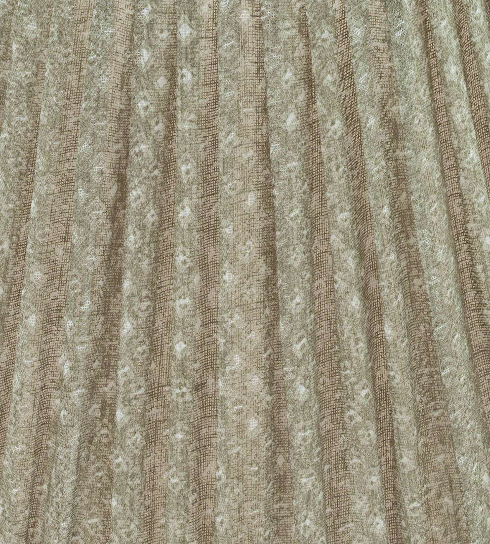 Fermoie Modified Empire Linen Shade in Green Figured