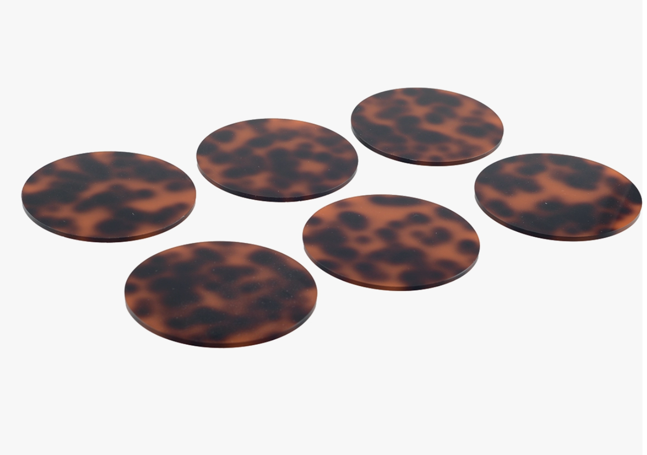 Leopard Coasters- Set of 6