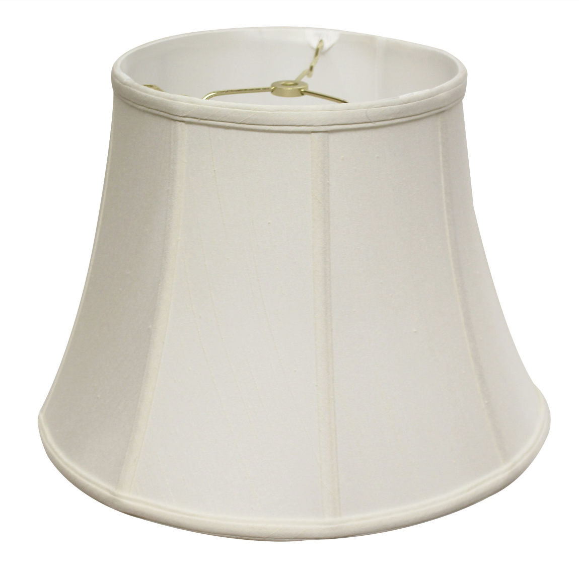 SL50 White Shantung Modified Bell Shade
