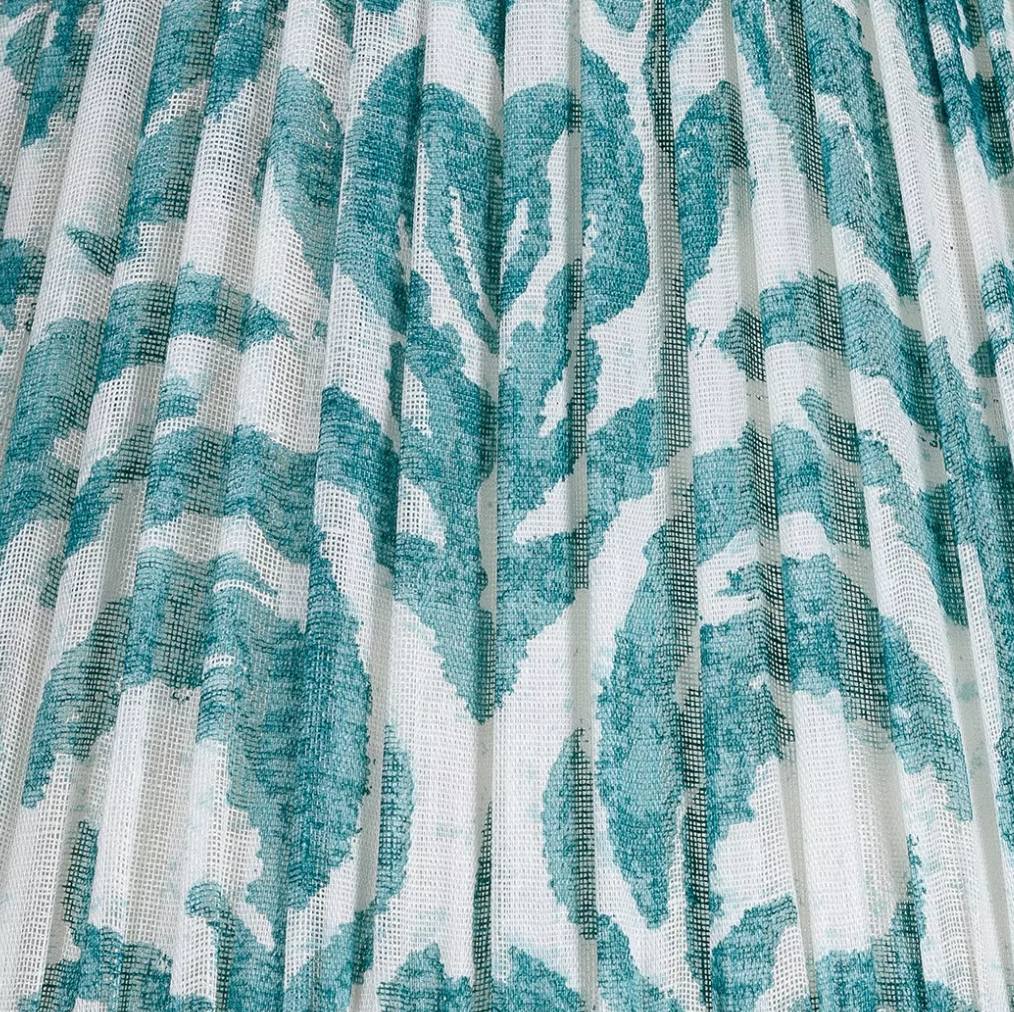 Fermoie Modified Empire Linen Shade in Teal Marlborough
