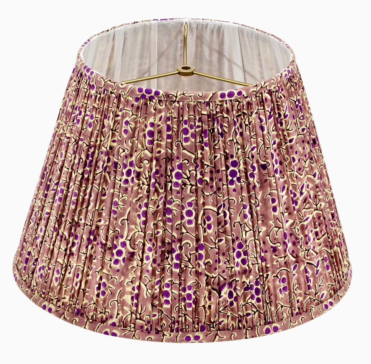 Flowered Pleated Empire Lamp Shade