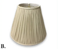 Royal BS753 Eggshell Shantung Deep Empire Gathered Pleat Shade