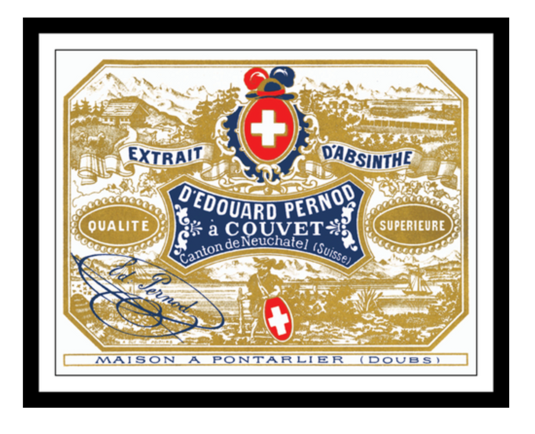 Absinthe Distillery Label Print