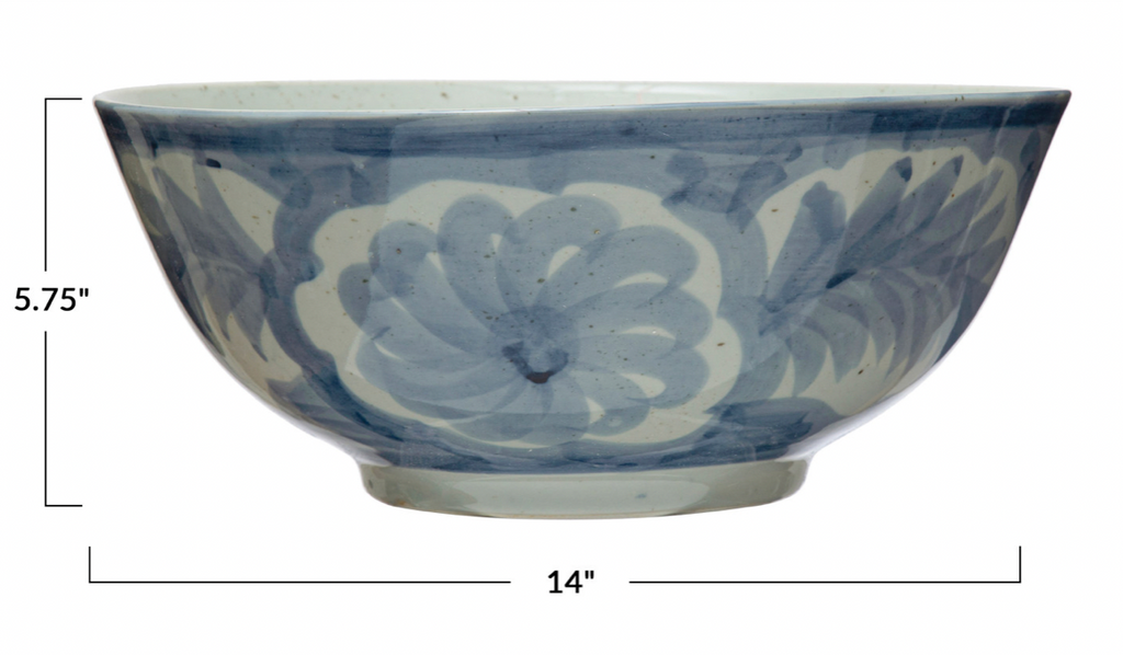Hand Painted Stoneware Bowl