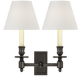 French Double Library Sconce
