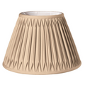 SL165 Vintage Gold Shantung Transitional Bell Shade with Double Smocked Pleat