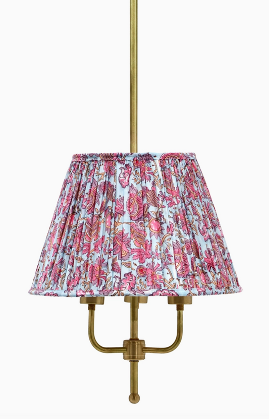 Flowered Pleated Empire Lamp Shade