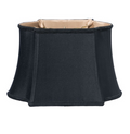 SL209 Black Shantung Fancy Oblong Shade