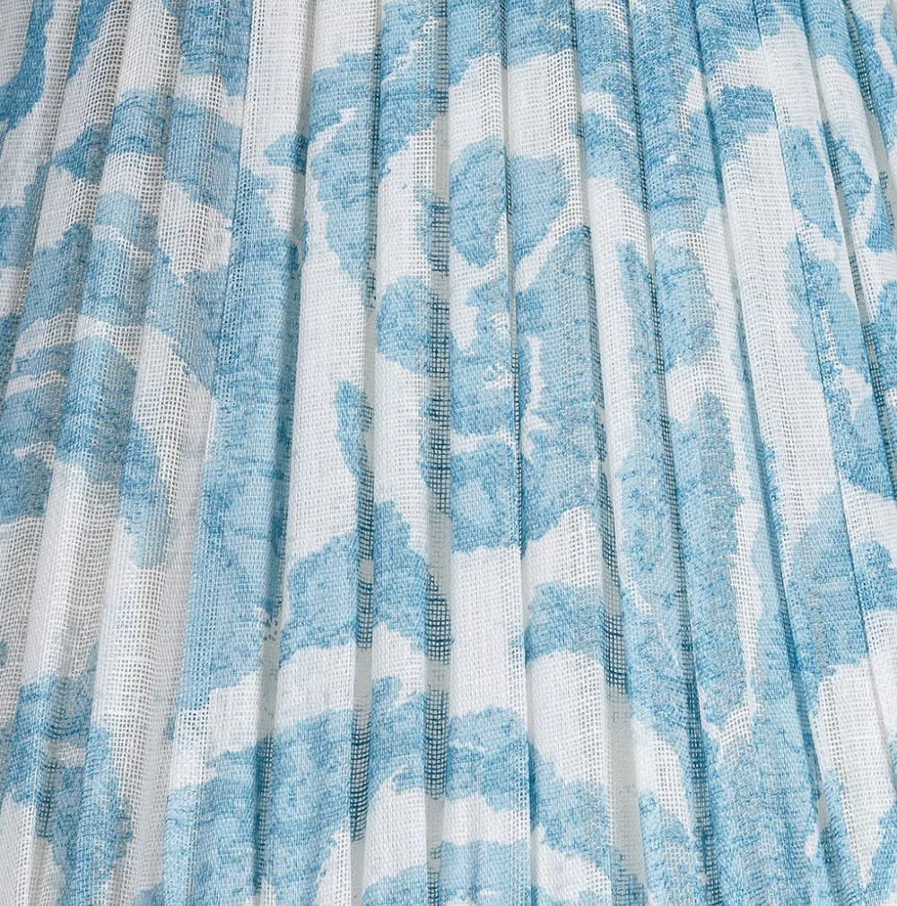 Fermoie Modified Empire Linen Shade in Light Blue Marlborough